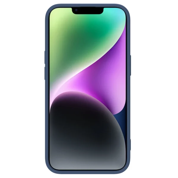 Nillkin CamShield Silky Silicone Case iPhone 14 case cover with camera cover blueeng