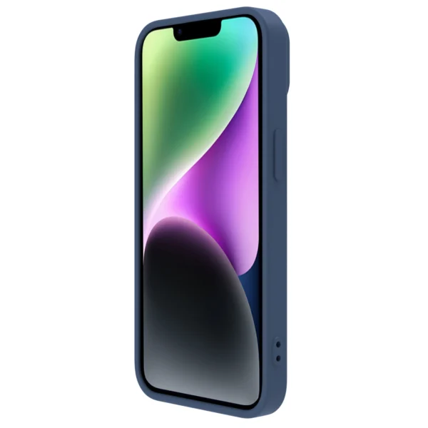 Nillkin CamShield Silky Silicone Case iPhone 14 case cover with camera cover blueeng