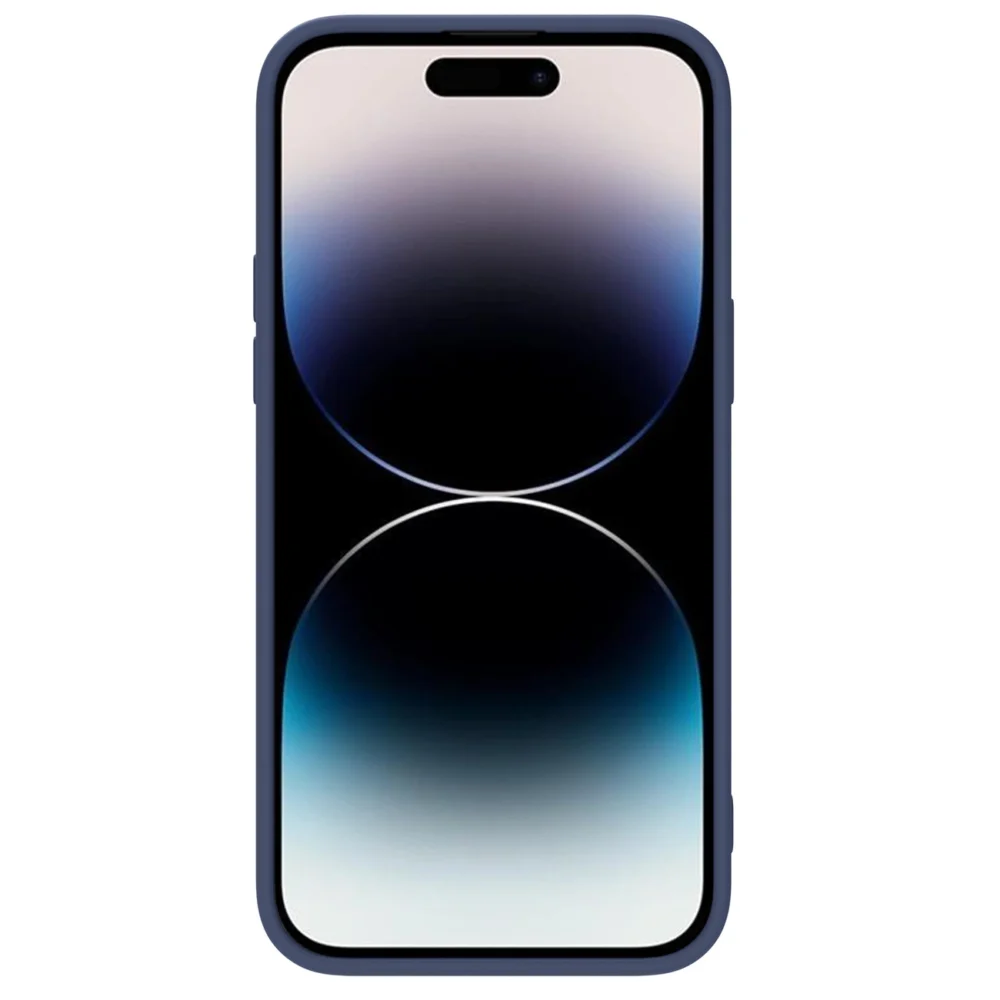 Nillkin CamShield Silky Silicone Case iPhone 14 Pro Case with Camera Protector Blueeng