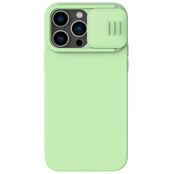 Nillkin CamShield Silky Silicone Case iPhone 14 Pro case with camera cover greeneng