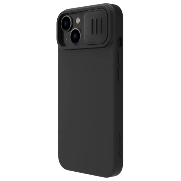 Nillkin CamShield Silky Silicone Case iPhone 14 Plus Case with Camera Protector Blackeng