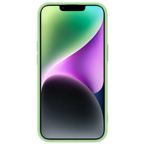 Nillkin CamShield Silky Silicone Case iPhone 14 Plus case with camera cover greeneng