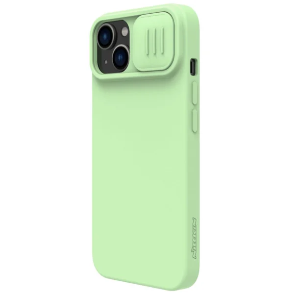 Nillkin CamShield Silky Silicone Case iPhone 14 Plus case with camera cover greeneng