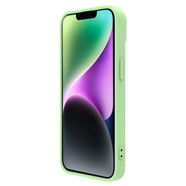 Nillkin CamShield Silky Silicone Case iPhone 14 Plus case with camera cover greeneng