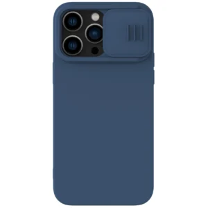 Nillkin CamShield Silky Silicone Case iPhone 14 Pro Max Silicone Cover with Camera Protector Blueeng