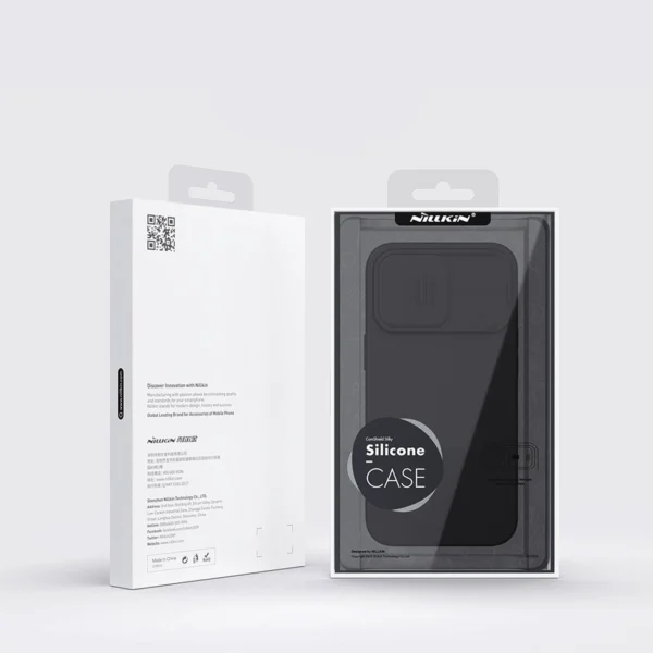 Nillkin CamShield Silky Silicone Case iPhone 14 Pro Max Silicone Cover with Camera Protector Blueeng