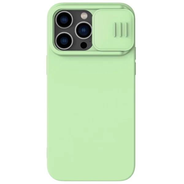 Nillkin CamShield Silky Silicone Case iPhone 14 Pro Max case with camera cover greeneng