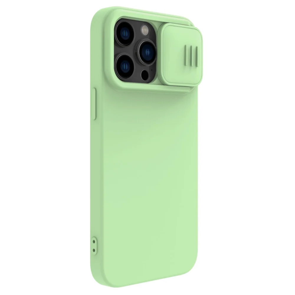 Nillkin CamShield Silky Silicone Case iPhone 14 Pro Max case with camera cover greeneng