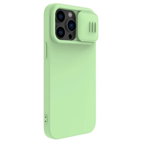 Nillkin CamShield Silky Silicone Case iPhone 14 Pro Max case with camera cover greeneng