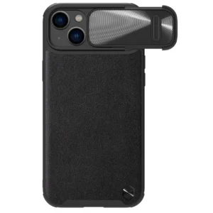 Nillkin CamShield Leather S Case iPhone 14 case cover with camera cover blackeng