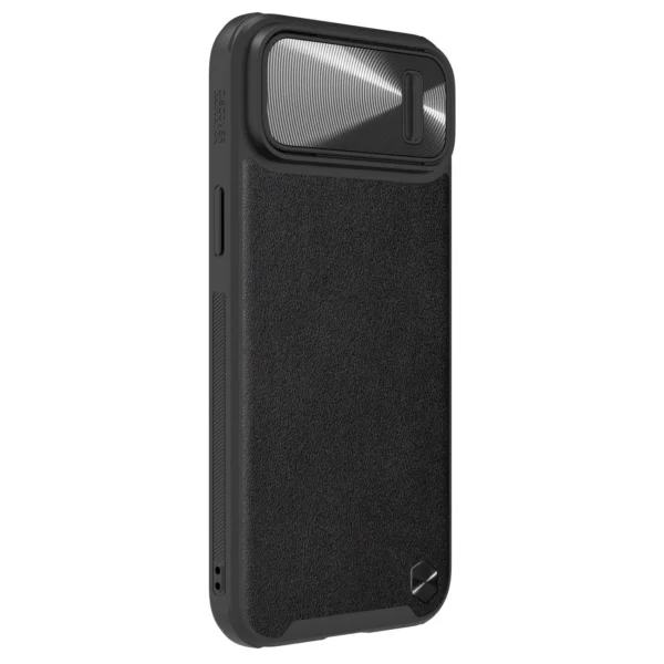Nillkin CamShield Leather S Case iPhone 14 case cover with camera cover blackeng