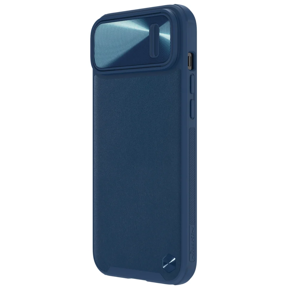 Nillkin CamShield Leather S Case iPhone 14 case cover with camera cover blueeng