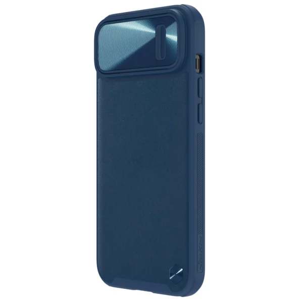 Nillkin CamShield Leather S Case iPhone 14 case cover with camera cover blueeng