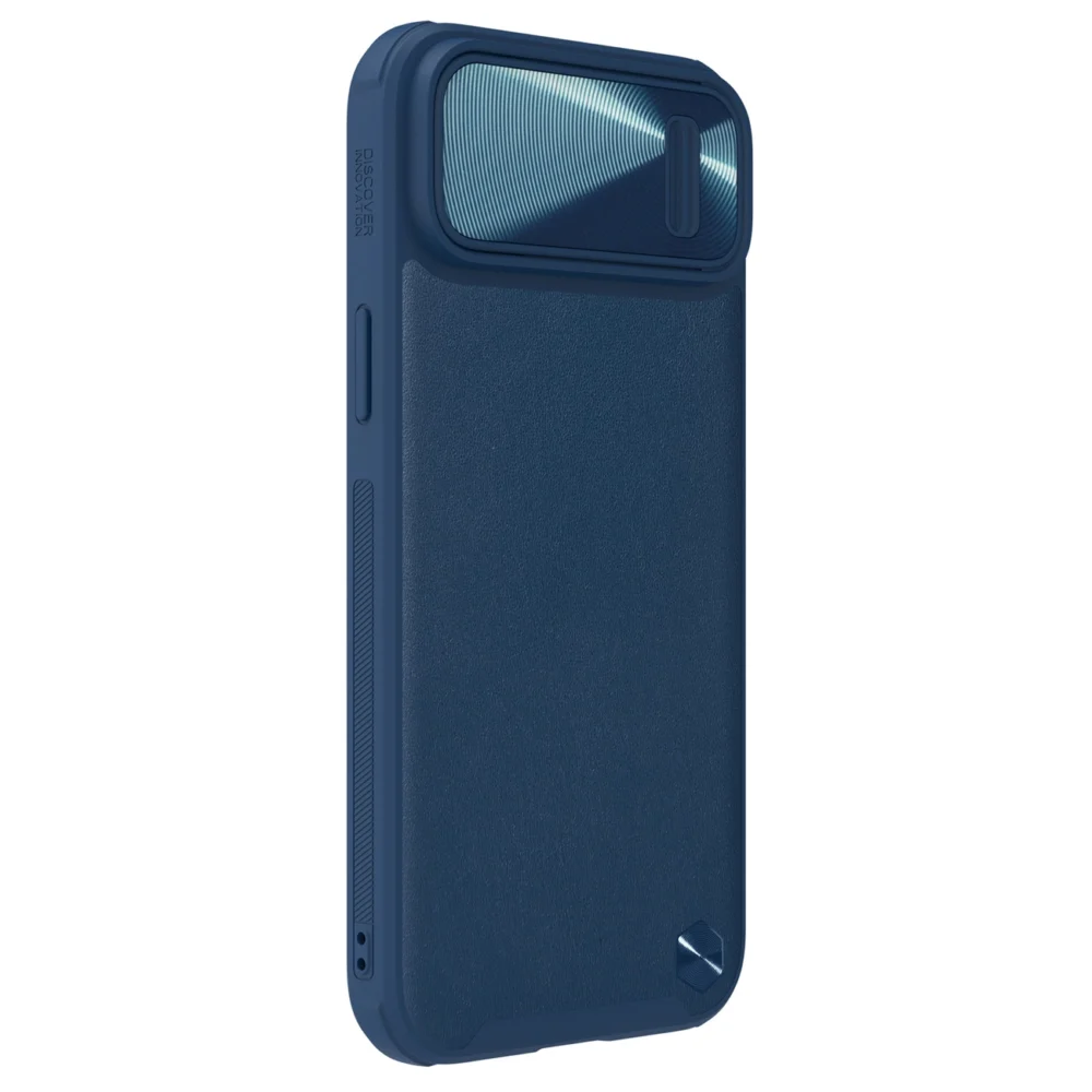 Nillkin CamShield Leather S Case iPhone 14 case cover with camera cover blueeng