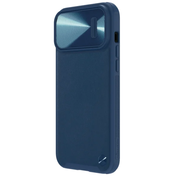 Nillkin CamShield Leather S Case iPhone 14 Pro case with camera cover blueeng