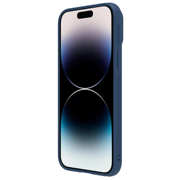 Nillkin CamShield Leather S Case iPhone 14 Pro case with camera cover blueeng