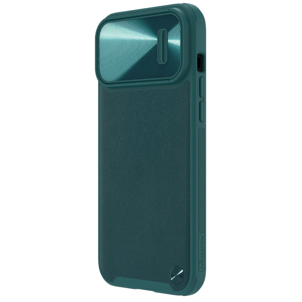 Nillkin CamShield Leather S Case iPhone 14 Pro Max case with camera cover greeneng