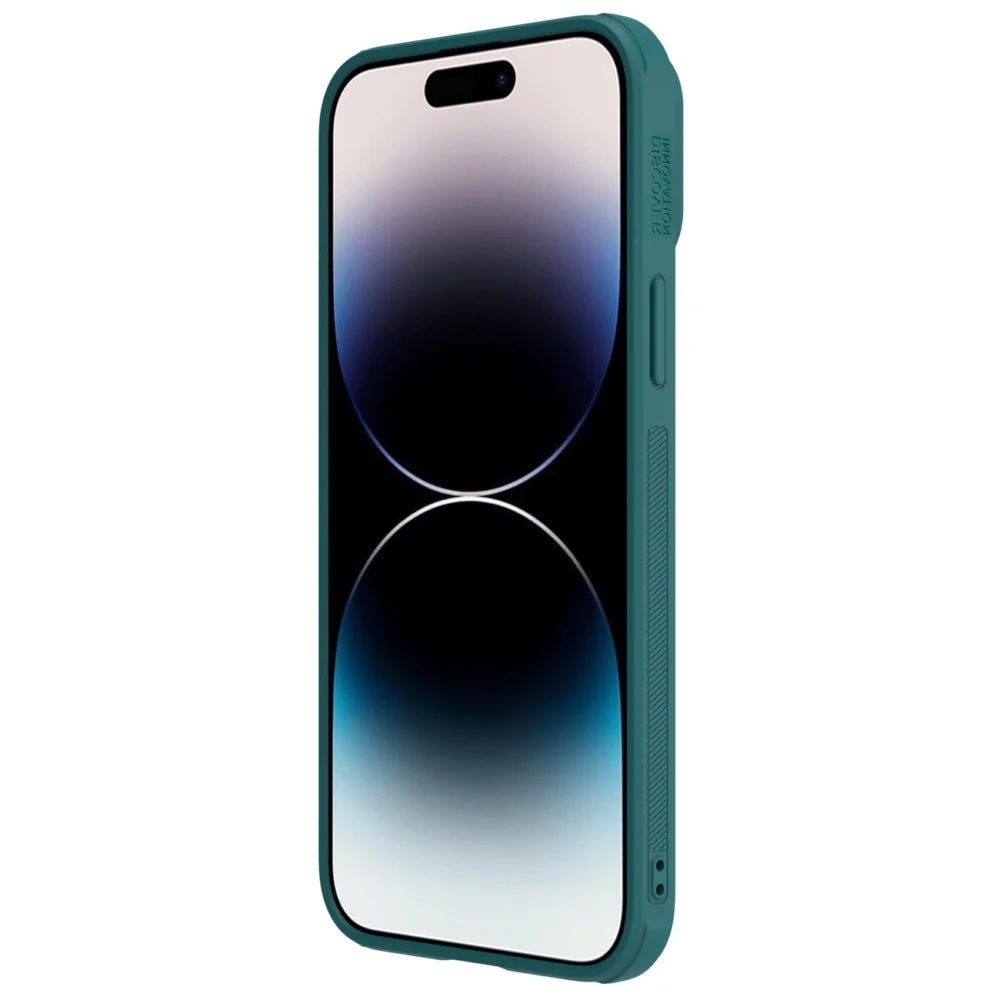 Nillkin CamShield Leather S Case iPhone 14 Pro Max case with camera cover greeneng