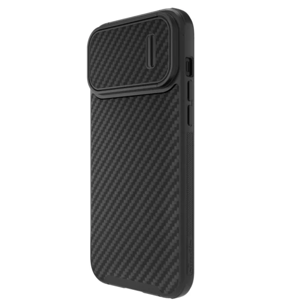 Nillkin Synthetic Fiber S Case iPhone 14 Pro Max case with camera cover, blackeng