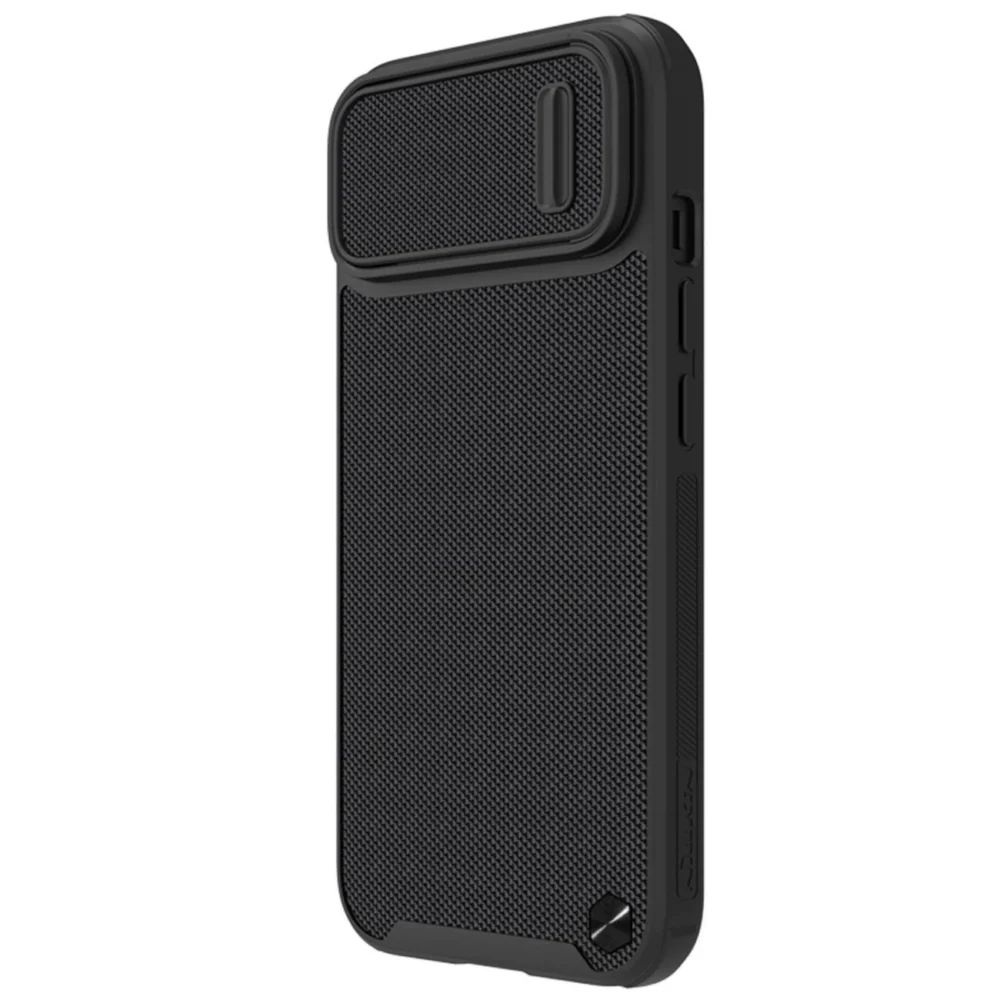 Nillkin Textured S Case for iPhone 14, armored cover with camera cover, blackeng