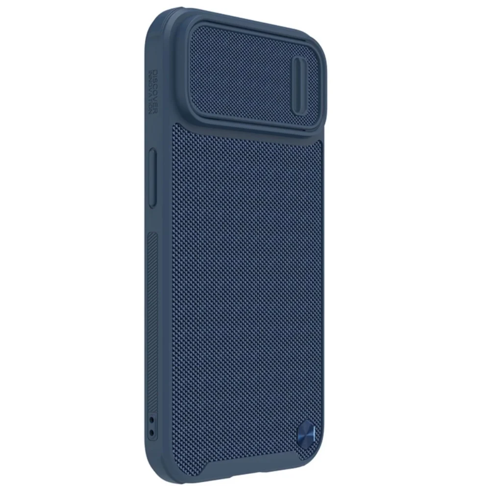 Nillkin Textured S Case for iPhone 14, armored cover with camera cover, blueeng