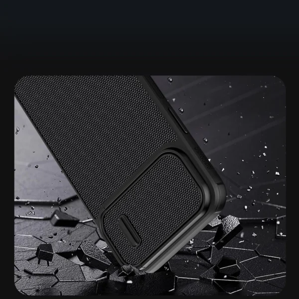 Nillkin Textured S Case for iPhone 14, armored cover with camera cover, blueeng