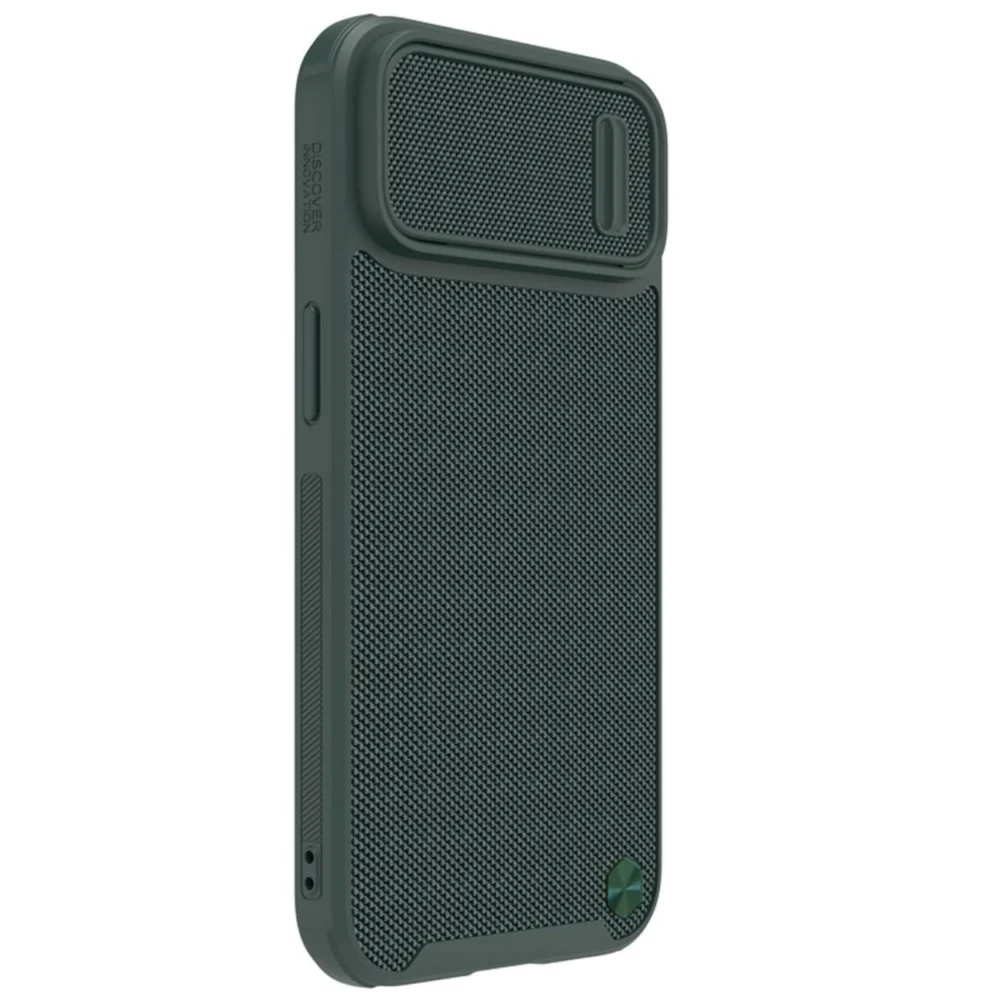 Nillkin Textured S Case for iPhone 14, armored cover with camera cover, greeneng