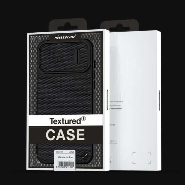 Nillkin Textured S Case iPhone 14 Pro armored cover with camera cover, blackeng