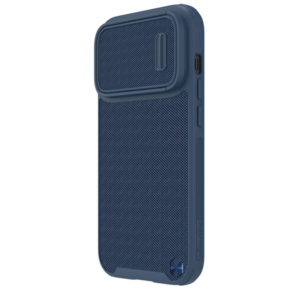 Nillkin Textured S Case for iPhone 14 Pro, armored cover with camera cover, blueeng