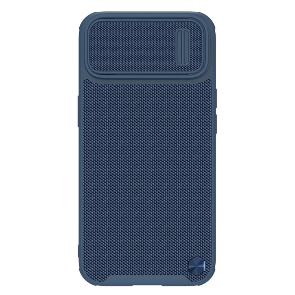 Nillkin Textured S Case for iPhone 14 Plus, armored cover with camera cover, blueeng