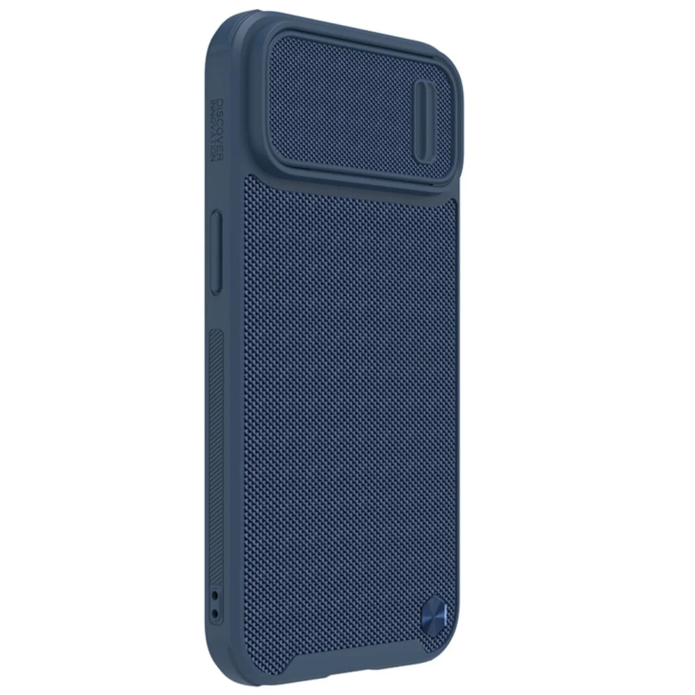 Nillkin Textured S Case for iPhone 14 Plus, armored cover with camera cover, blueeng