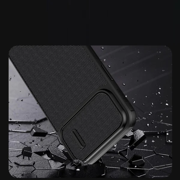 Nillkin Textured S Case iPhone 14 Pro Max armored cover with camera cover blueeng