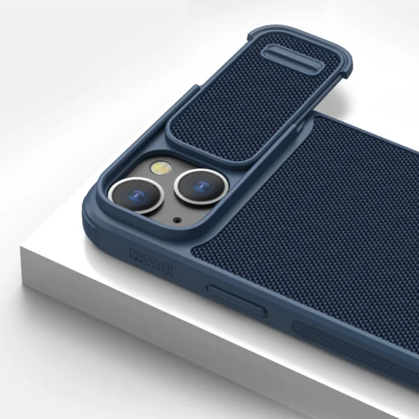 Nillkin Textured S Case iPhone 14 Pro Max armored cover with camera cover dark greeneng