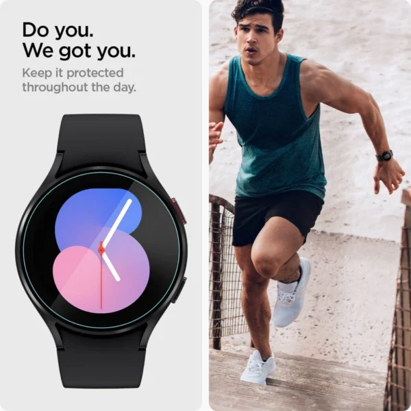 Spigen Glas.tR EZ Fit tempered glass for Samsung Galaxy Watch 4 / 5 (40 mm) - 2 pcs.eng