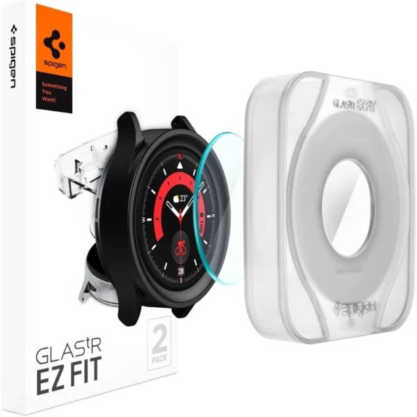 Spigen Glas.tR EZ Fit Tempered Glass for Samsung Galaxy Watch 5 Pro (45 mm) - 2 pcs.eng