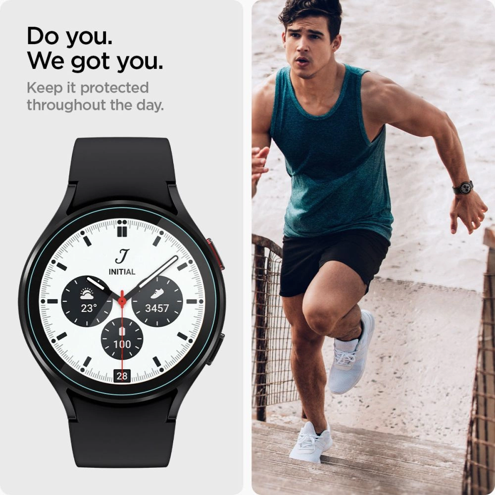 Spigen Glas.tR EZ Fit Tempered Glass for Samsung Galaxy Watch 5 Pro (45 mm) - 2 pcs.eng