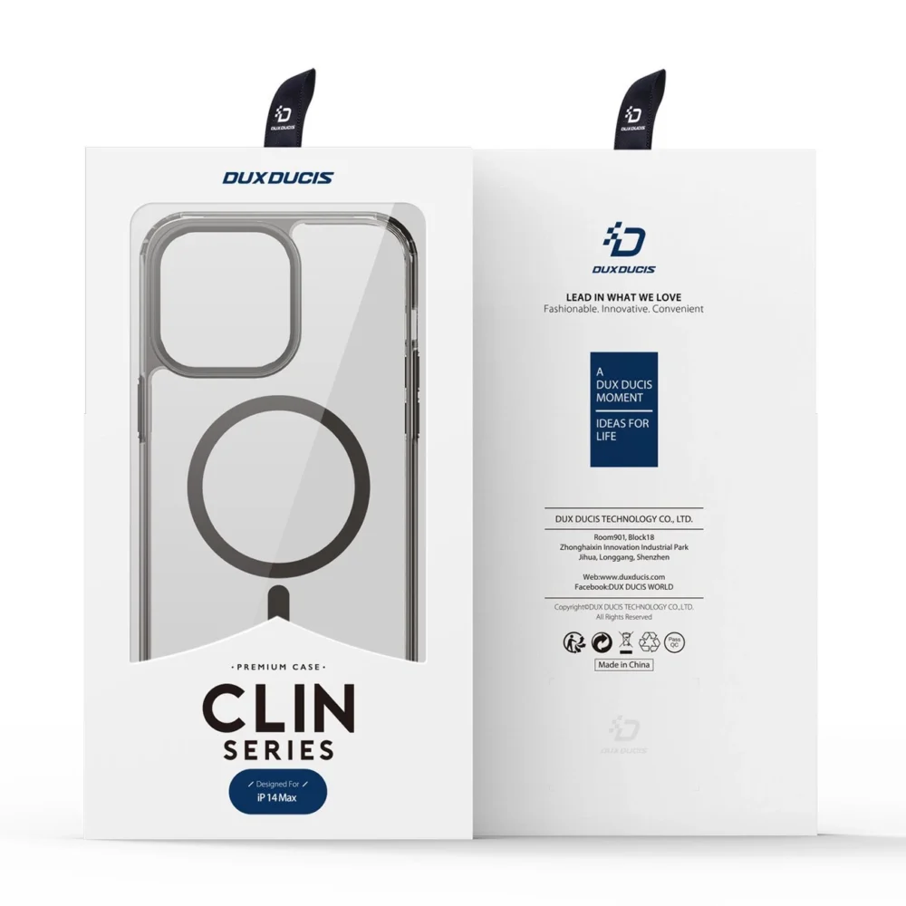 Dux Ducis Clin2 case for iPhone 14 Plus magnetic cover MagSafe grayeng