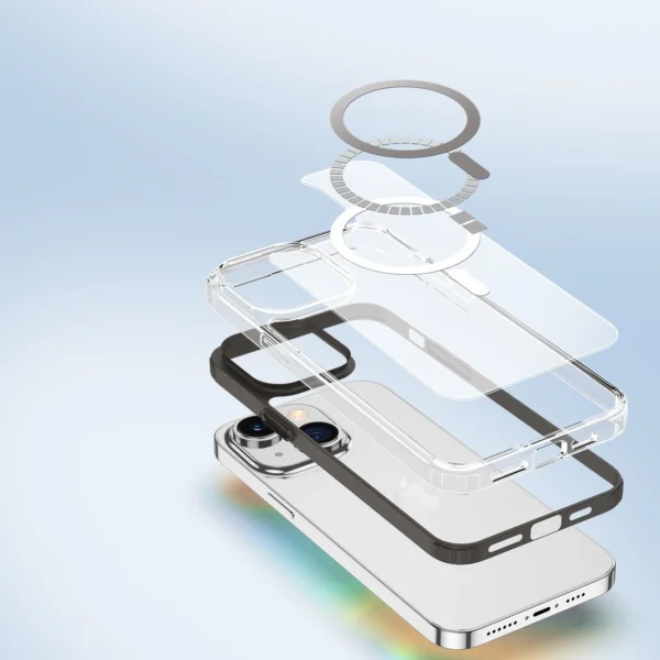 Dux Ducis Clin2 case for iPhone 14 Plus magnetic cover MagSafe grayeng