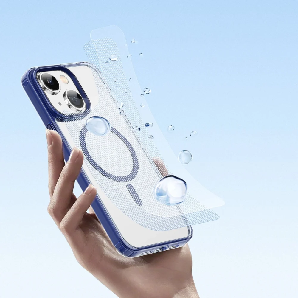 Dux Ducis Clin2 case for iPhone 14 Plus magnetic MagSafe cover blueeng