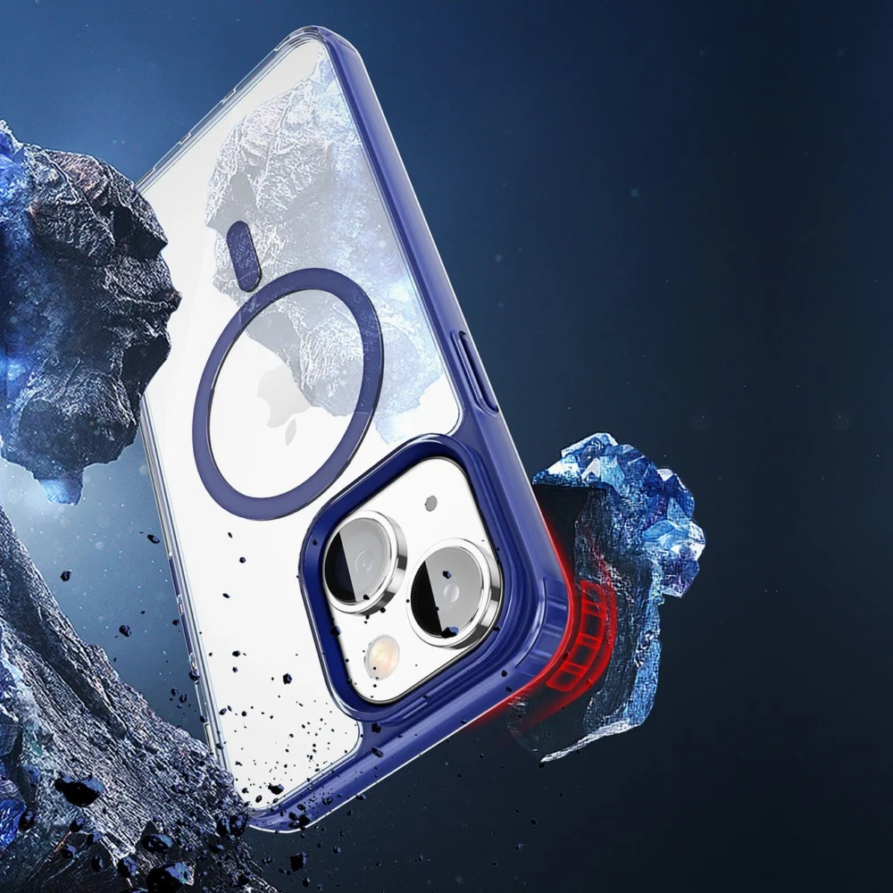 Dux Ducis Clin2 case for iPhone 14 Plus magnetic MagSafe cover blueeng