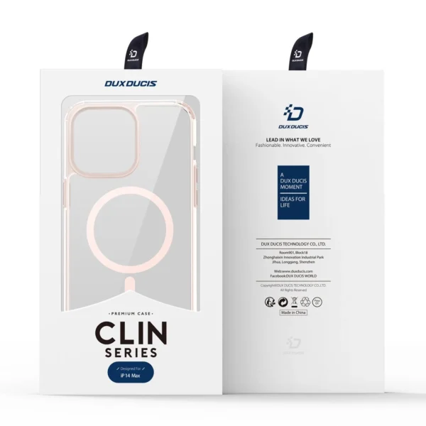 Dux Ducis Clin2 case for iPhone 14 Plus magnetic MagSafe cover pinkeng