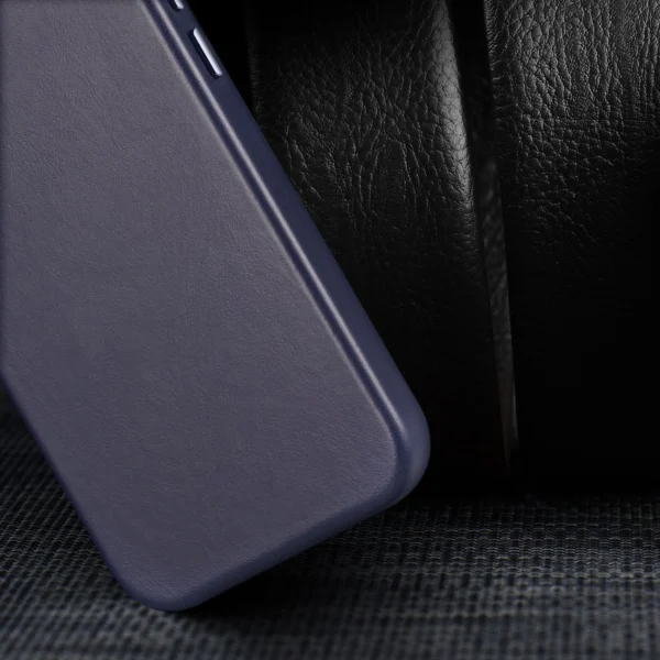 Dux Ducis Naples case for iPhone 14 magnetic leather case MagSafe blueeng