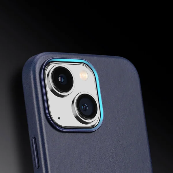 Dux Ducis Naples case for iPhone 14 magnetic leather case MagSafe blueeng