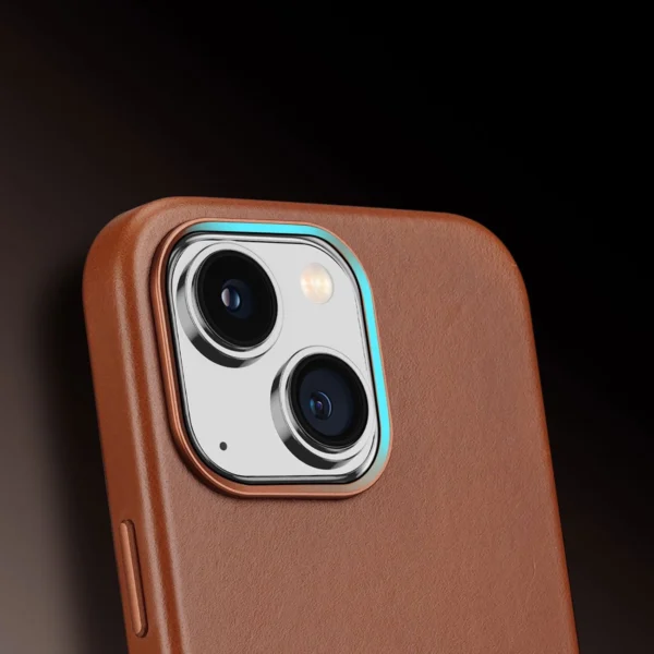 Dux Ducis Naples iPhone 14 Plus case magnetic leather MagSafe case browneng