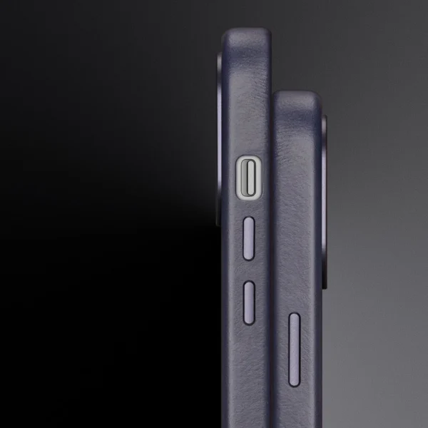 Dux Ducis Naples case for iPhone 14 Pro magnetic leather case MagSafe blueeng