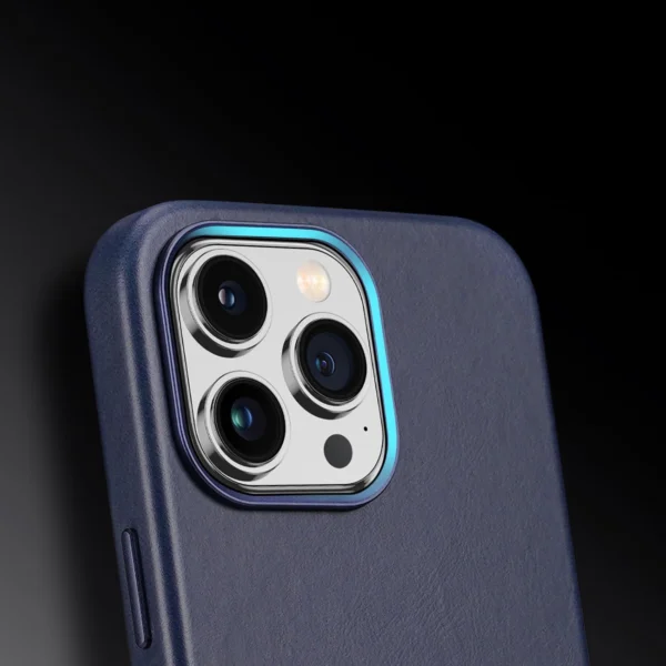 Dux Ducis Naples case for iPhone 14 Pro magnetic leather case MagSafe blueeng