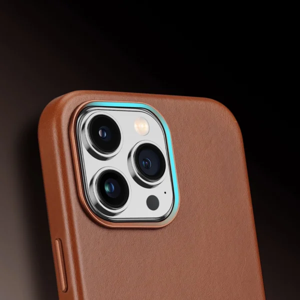 Dux Ducis Naples case iPhone 14 Pro Max magnetic leather MagSafe cover browneng