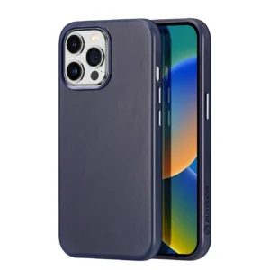 Dux Ducis Naples case iPhone 14 Pro Max magnetic leather case MagSafe blueeng