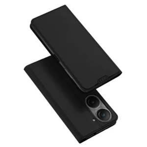 Dux Ducis Skin Pro case for Asus Zenfone 9 flip cover card wallet stand blackeng