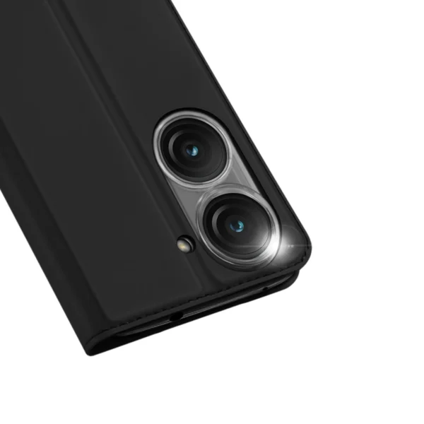 Dux Ducis Skin Pro case for Asus Zenfone 9 flip cover card wallet stand blackeng